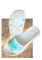 Claquette sabot - Sandale - Savate PVC femme bleu lagon - Lot de 6 paires 