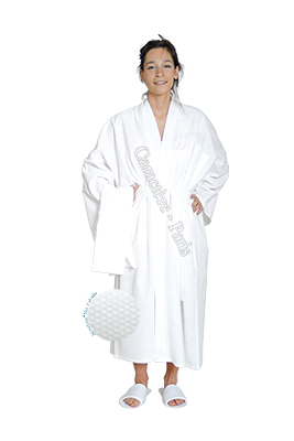 Peignoir jetable nid dabeille pour spa