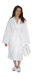 peignoir jetable col chale haut de gamme spécial spa
