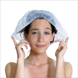 Wegwerpbare, transparante, waterdichte douche-caps - 100 caps