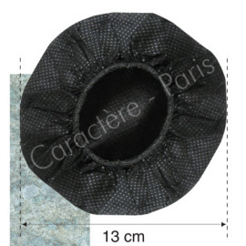 bonnette protectrice de casque audio noire