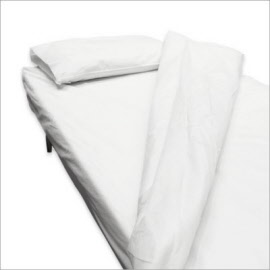 Parure de lit lot de 5 parures - kit literie jetable 