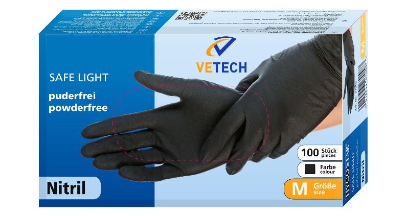 Boite de 100 gants jetables noires en Nitrile ROSTAING MECANO Gants pour  Professionnels‎